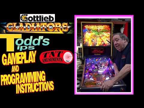 #1587 Gottlieb GLADIATORS Pinball Machine & Todd's Tips on SYSTEM 3 Operations-TNT Amusements