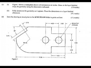 REVISION FOR KNEC AUTOCAD QUESTION NOVEMBER 2014 . DIPLOMA IN ICT MODULE II 2920 202B