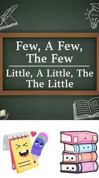 Master Few, A Few, The Few | Little, A Little, The Little in English #speakconfidentenglish