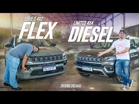 Jeep Compass 2022 Flex vs Diesel! 1.3 Turbo Série S ou Limited 2.0T 4x4? 220
