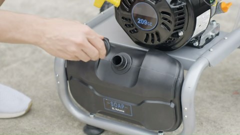 Efurden Gas Power Washer, 3500PSI, 2.3GPM, 209CC Engine, 4 Nozzles, Ideal for Cleaning Walls, Terraces, Vehicles, Gardens(Orange)