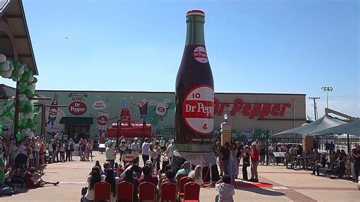 Texas Dr Pepper Museum unveils world's largest Dr Pepper bottle
