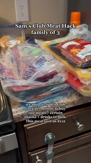 Replying to @nesha.vb here’s how I portion & store our bulk meat from @samsclub 😊 we like to shop once per month for our family of 3! #samsclubgroceryhaul #bulkmeatprep #samsclubmeats #samaclubmeathack #bulkbuying #realisticgroceryhaul #whatispentatsamsclub #groceryshoppinghaul #groceryshopwithme Homemaker tok Realistic grocery haul two adults one toddler what we’re buying from Sam’s club realistic Sam’s club meat hack how I portion and store our meat for the month monthly grocery shopping list