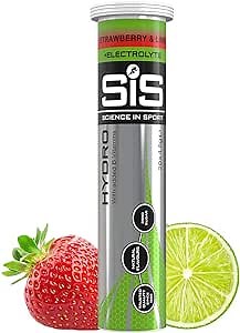 Science in Sport Hydro Electrolyte Tablets, Fast Hydration, Performance Electrolytes for Enhanced Hydration & Endurance Supplement for Running, Cycling, Triathlon, Strawberry & Lime 20 Tablets 1 Pack