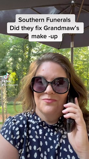 Out of respect for the actual funeral - I’ve named this Southern Funerals. Thank you all for watching and laughing at our southern ways! #jesuscomethrough #comedy #southernhumor | Ellen Goolsby Skrmetti