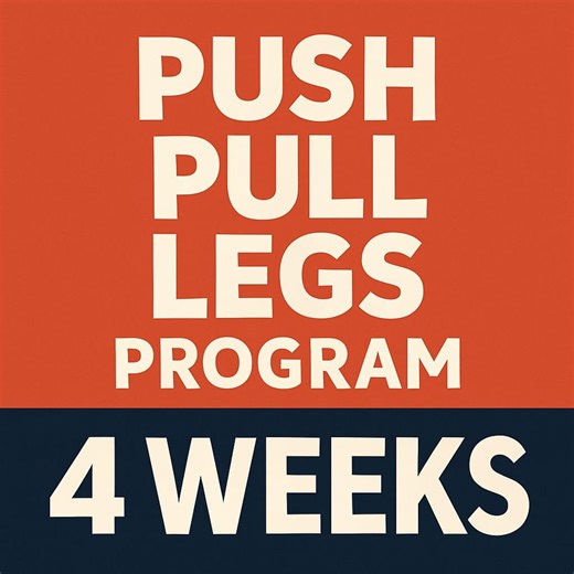 4-week Push Pull Legs Excel Tracker & Guided Workout Program • 3-day Split Strength Plan • Editable Digital Download - Etsy