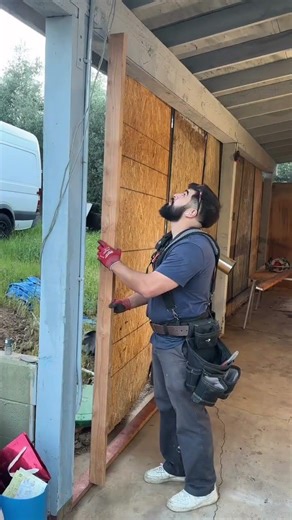 In this video, I am showing how to use a chalk line to make the process of measuring more efficient