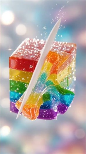 Roblox Rainbow Jelly Cube ASMR — It Didn’t Slice... It Spread 💦