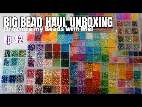 Big Pandahall Bead Haul Unboxing | Organize my Beads with me Ep 42 in collaboration with Pandahall