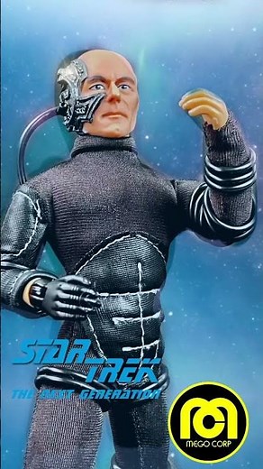 Mego Toys: Locutus of Borg Star Trek TNG 8” Action Figure. #shorts