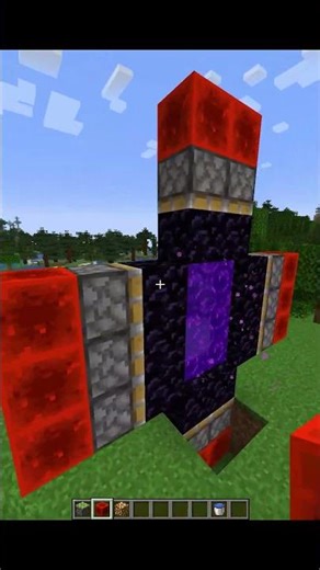Minecraft But How To Make Glowstone Portal Using Glitch #minecraft #shorts