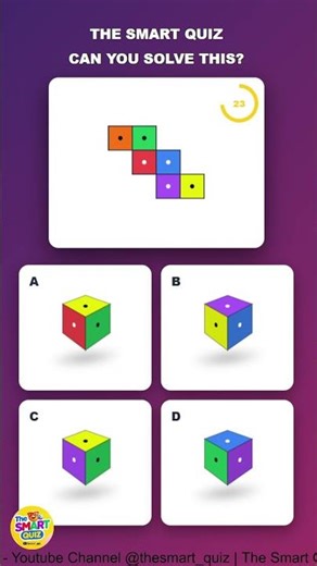 Spatial Intelligence Test Cube Net