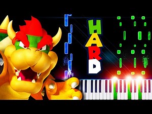 Final Battle with Bowser (from Super Mario Galaxy) - Piano Tutorial