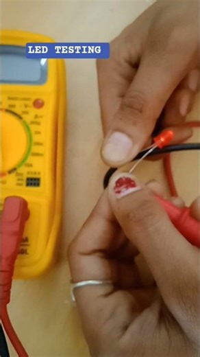 How to cheak Led with Multimeter#multimeter #electrician#led cheak in multimeter
