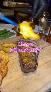 9.9K views · 597 reactions | Still dreaming about this incredible meal at STK Downtown NYC! Thank you @eatstk for having me and to @staliegirl for the invitation! Already cannot wait to be back! #eatstk #eatstkholidays #food #nyc #nycrestaurants #diningexperience #steakhouse #steak #seafood #nyceats #restaurant | Lalarosenyc | Facebook