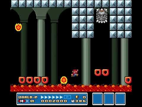 World 8 Fortress 2 [ElBlocko] | SMAS SMB3 Custom Level