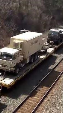 Big KCS Military Train Overhead View