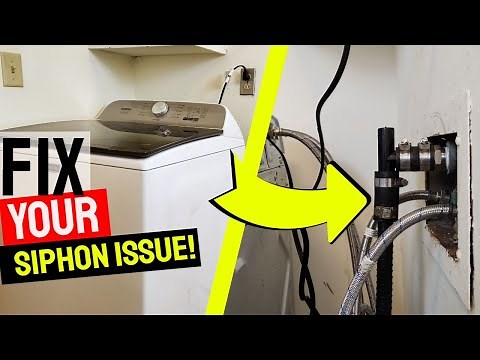 Install Anti-Siphon To Fix Washing Machine Drain/Cycle Issues