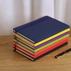 Black Custom Ruled Lined Journal Notebook A5 Hardcover PU Leather Journals Notebooks for Students