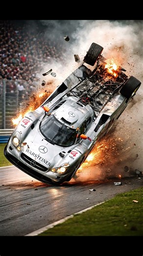 Mercedes FLYING at Le Mans! Car Soaring into the Sky