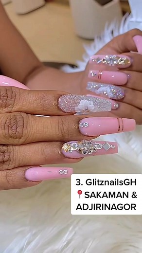 TOP 5 PLACES TO GET YOUR 💅🏾 in #ACCRA 🇬🇭 #ghana #nails #nailsupply #acrylics #gelpolish #nailpolish #fyp #ghanatiktok #trending #makeitclap