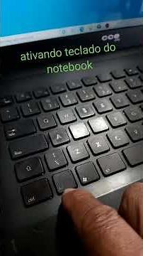 ativar o teclado do notebook