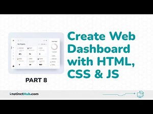 Easiest Way to Create Web Dashboard With CSS - Part 8 (Styled Navigation)