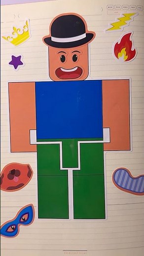 Roblox Noob | Sticker DIY #roblox #stickers