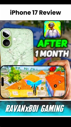 iPhone 17 😱- 1 month Gaming Review | iPhone 17 Bgmi Test | iPhone 17 Review | iPhone 17