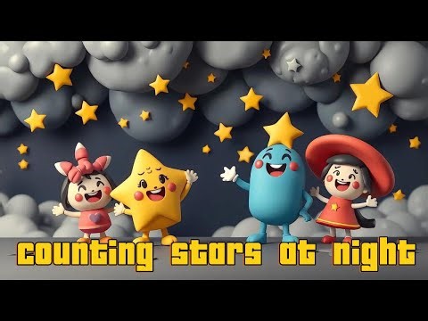 🌙✨🎶 Counting Stars at Night - Gentle Bedtime Song for Kids 🌟💛