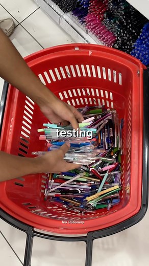 Testing ballpens so you don't have to ⭐️ito na!! thank you so much ma'am cashier hehe😭 #testingballpenssoyoudonthaveto #ballpen #ballpens #stationery #backtoschool #nationalbookstore #nbs #leonote | Leo Stationery
