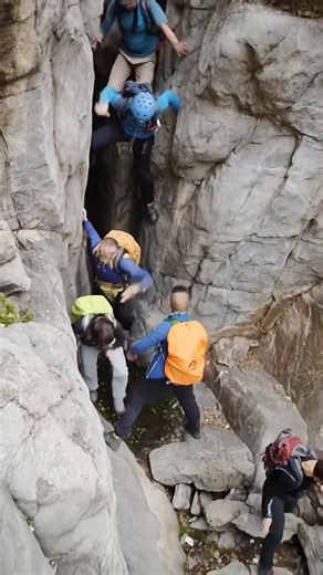 129K views · 198 reactions | Climbers Struggle to Escape Sudden Mountain Fall Watch full video in first comment! | Indoor decorative | Facebook