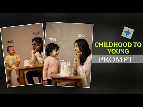 Childhood & Present Photo Editing|Me And My Littel Version Photo Editing|