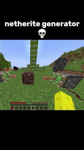 infinite netherite glitch ☠️ #minecraft #minecraftshorts