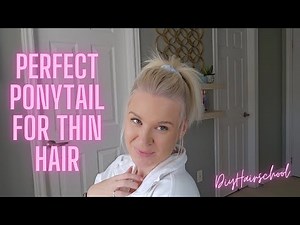 Fluffy Full Ponytail for Thin Hair Easy Volume Trick for Thin Fine Hair | Part 6 Scrunchie Series