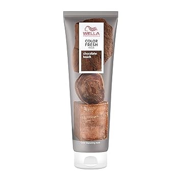 Wella Professionals Color Fresh Mask Chocolate Touch – Haarkur zum Beleben und Verändern der Haarfarbe – pflegende Tönung mit Avocadoöl – für braunes Haar – 150 ml