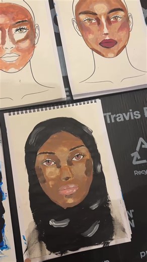 Beginner Acrylic Art Course: Portrait Painting Week 3