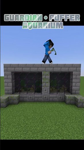 Epic Guardian & Puffer Fish Stone Aquarium in Minecraft!