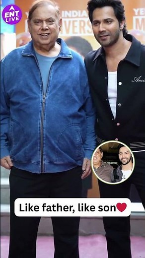 Varun Dhawan Shares a Sweet Father-Son Moment With Dad David Dhawan
