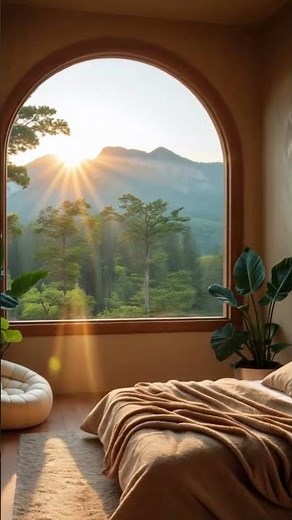 Aesthetic Bedroom with Forest View | Peaceful Morning Time-Lapse