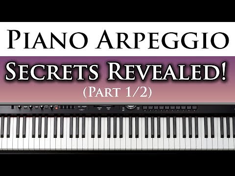 Best Free Piano Lessons Learn to Play Left Hand Piano Arpeggios (1/2)
