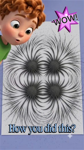 cool magnet experiment. magnetic swirls.#science #kids #education #anime #shorts