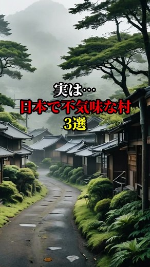 実は日本で不気味な村3選 #都市伝説 #怖い話 #雑学