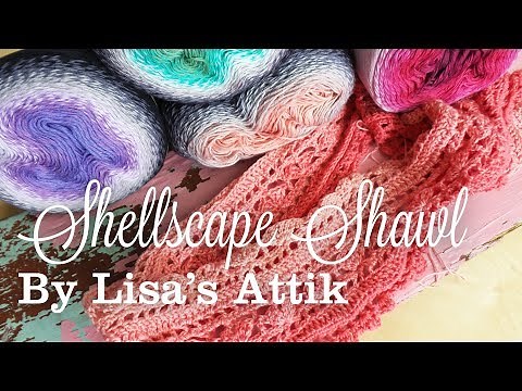 Crocheting a Shellscape Shawl in Scheepjes Whirl