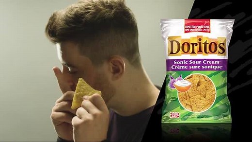 365K views · 264 reactions | Every bite is a bass drop. Doritos Sonic Sour Cream chips are here. Available now for a limited time! | Doritos | Facebook