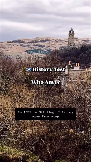 Walking Bonnie Scotland on Instagram: "Did you get it right? Andrew de Moray was glaringly absent from Braveheart despite co-leading the famous victory at the Battle of Stirling Bridge in 1297. He also rightfully has a memorial in Stirling. William Wallace also led. Moray is thought to have been very tactically astute. Sorely missed at the Battle of Falkirk having died from wounds he received at Stirling."