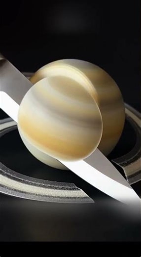 🔪 ASMR Cutting Planet Saturn | Hyper-Realistic, No Talking