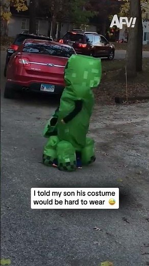 I told my son his costume would be hard to wear 😅