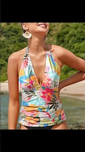 Stylish Summer Swimwear: Yonique Halter Tankini Highlight