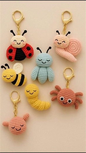 Crochet♥️💯👌 Key Chain 🍓🍓 #shorts #short #youtubeshorts #viral #trending #crochet #keychain #handmade